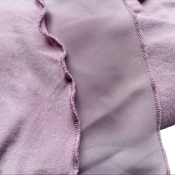 Saks Fifth Avenue Dusty Lavender Layered Ruffle Tank Stretchy Soft Size Small - Picture 6 of 14